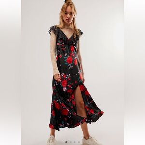 free people warm hearts midi dress